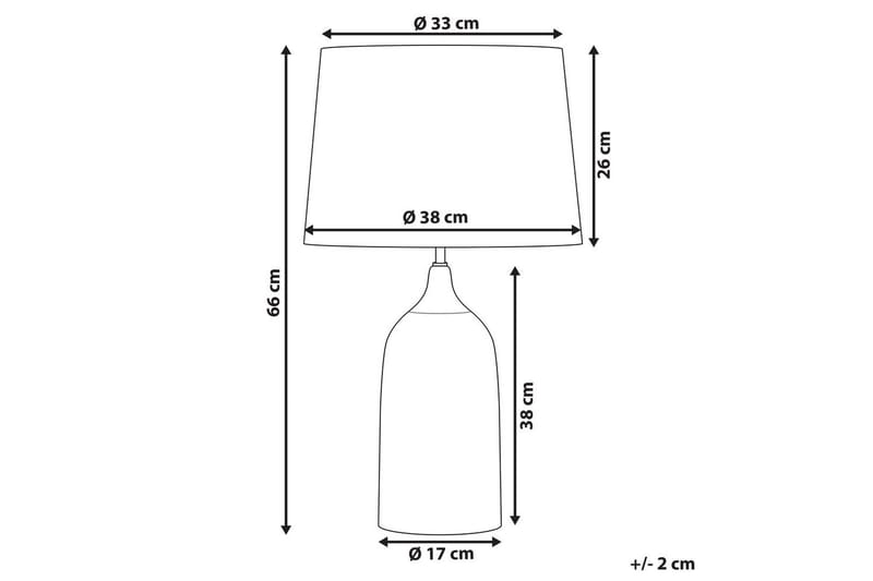 Palmarola Bordslampa 66 cm E27 - Blå/Vit - Belysning - Inomhusbelysning & lampor - Fönsterlampor & fönsterbelysning - Fönsterlampa på fot