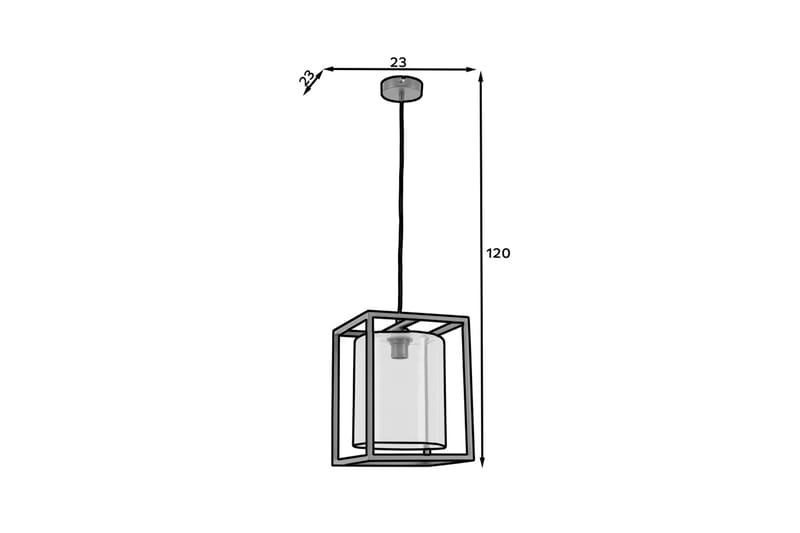 Quadratus Pendellampa Svart - Belysning - Inomhusbelysning & lampor - Fönsterlampor & fönsterbelysning - Fönsterlampa hängande