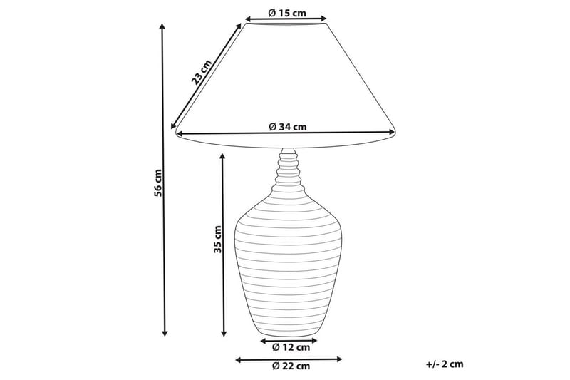 Sandreis Bordslampa 56 cm E27 - Gräddvit - Belysning - Inomhusbelysning & lampor - Fönsterlampor & fönsterbelysning - Fönsterlampa på fot