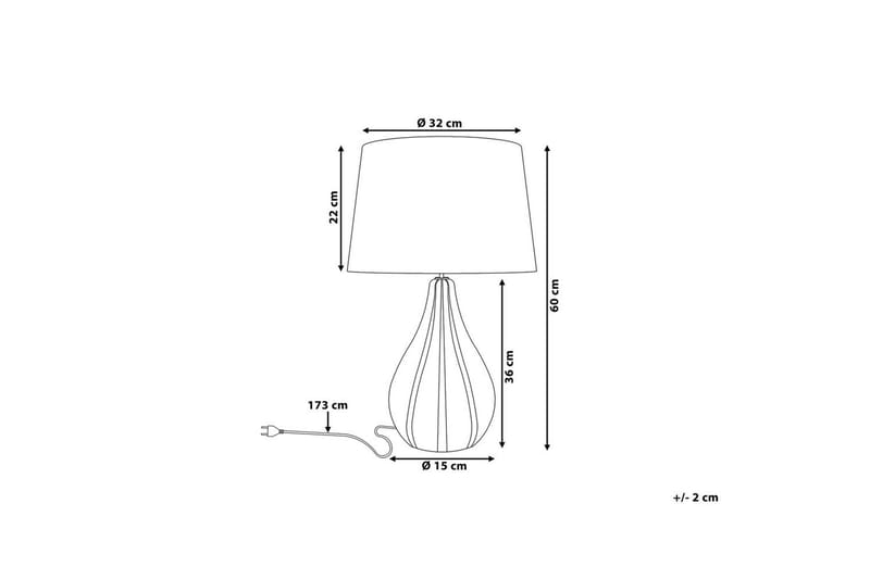 Sardinien Bordslampa 60 cm E27 - Svart - Belysning - Inomhusbelysning & lampor - Fönsterlampor & fönsterbelysning - Fönsterlampa på fot