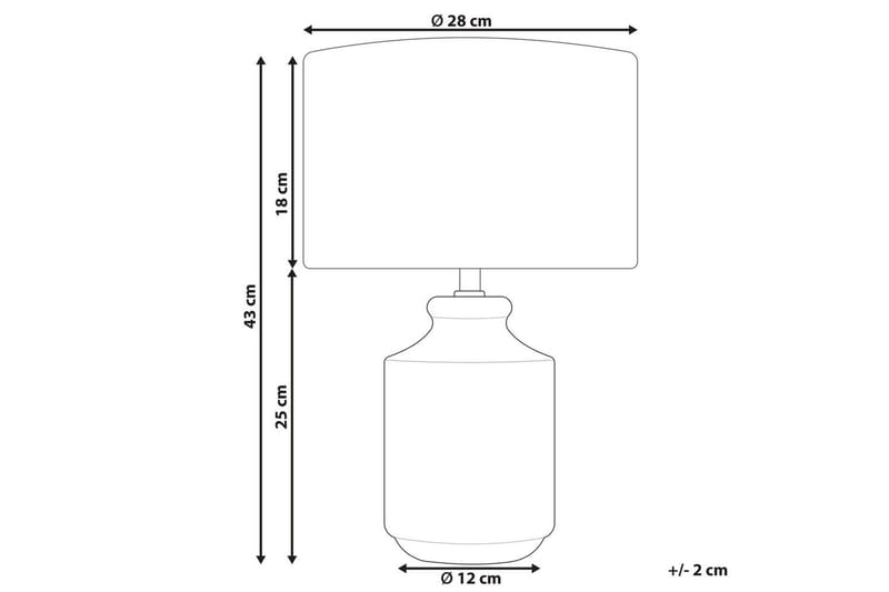 Soya Bordslampa 43 cm E27 - Grå/Vit - Belysning - Inomhusbelysning & lampor - Fönsterlampor & fönsterbelysning - Fönsterlampa på fot