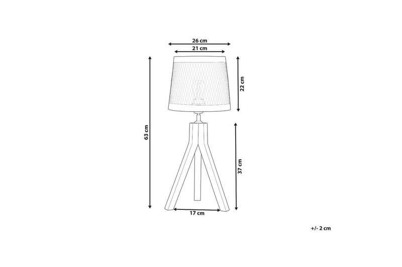 Syrbek Bordslampa 63 cm E27 - Mörk trä/Mässing - Belysning - Inomhusbelysning & lampor - Fönsterlampor & fönsterbelysning - Fönsterlampa på fot