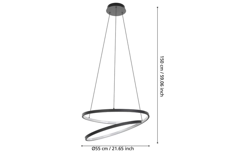 Takpendel Eglo Ruotale - Svart - Belysning - Inomhusbelysning & lampor - Fönsterlampor & fönsterbelysning - Fönsterlampa hängande