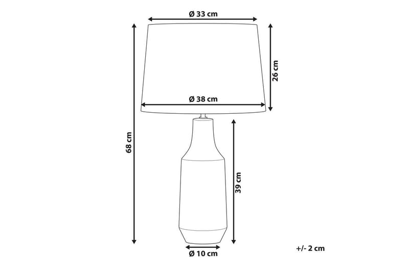 Tavolara Bordslampa 68 cm E27 - Svart/Vit - Belysning - Inomhusbelysning & lampor - Fönsterlampor & fönsterbelysning - Fönsterlampa på fot