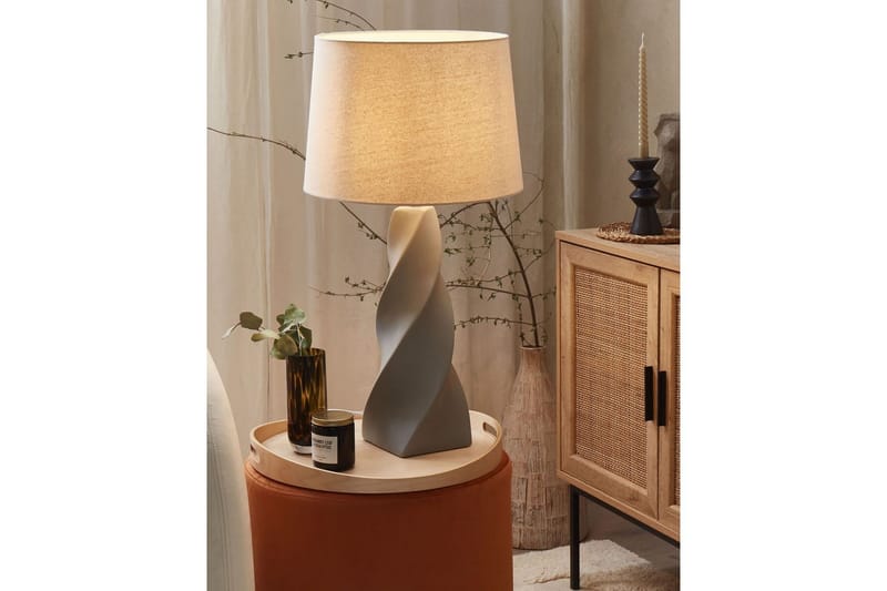 Tavra Bordslampa 71 cm E27 - Grå/Beige - Belysning - Inomhusbelysning & lampor - Fönsterlampor & fönsterbelysning - Fönsterlampa på fot