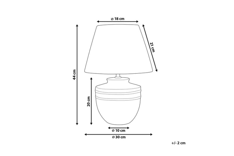 Thira Bordslampa 44 cm E27 - Beige/Svart - Belysning - Inomhusbelysning & lampor - Fönsterlampor & fönsterbelysning - Fönsterlampa på fot