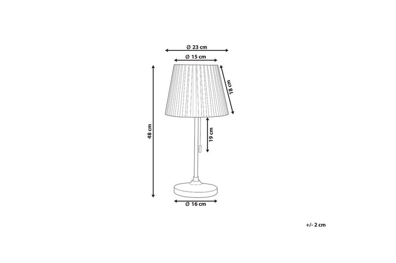 Toryl Bordslampa 48 cm E27 - Mässing/Vit - Belysning - Inomhusbelysning & lampor - Fönsterlampor & fönsterbelysning - Fönsterlampa på fot