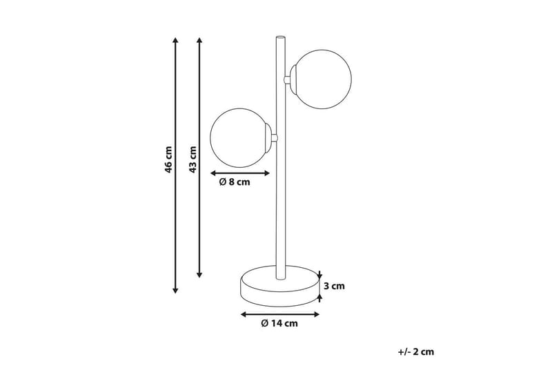 Ustica Bordslampa 46 cm G9 - Guld/Vit - Belysning - Inomhusbelysning & lampor - Fönsterlampor & fönsterbelysning - Fönsterlampa på fot