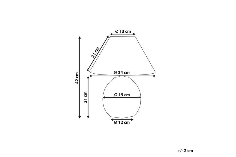 Zakel Bordslampa 42 cm E27 - Gräddvit/Svart - Belysning - Inomhusbelysning & lampor - Fönsterlampor & fönsterbelysning - Fönsterlampa på fot