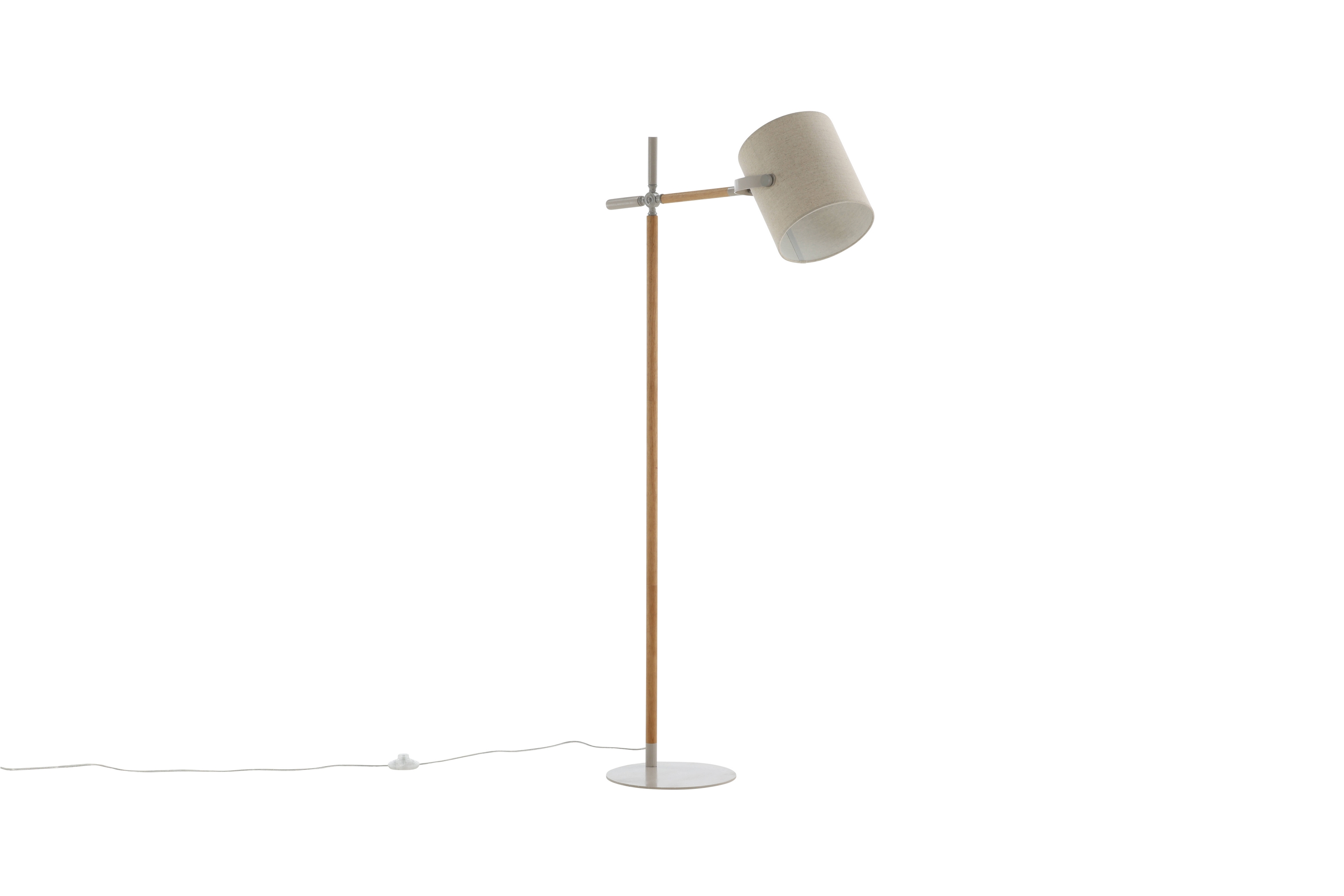 DENNISA Golvlampa Linne/Natur/Beige –