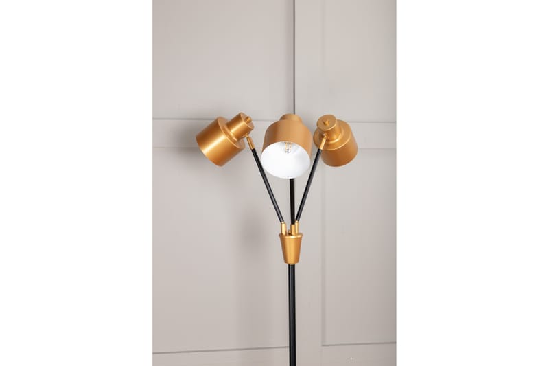 Vifta Golvlampa 3 Lampor 33 cm - Svart/Mässing - Belysning - Inomhusbelysning & lampor - Golvlampor & golvbelysning