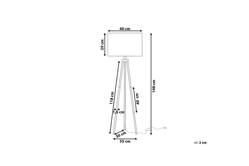 VISTULA Golvlampa 148 cm - Sovrumslampa - Golvlampor & golvbelysning