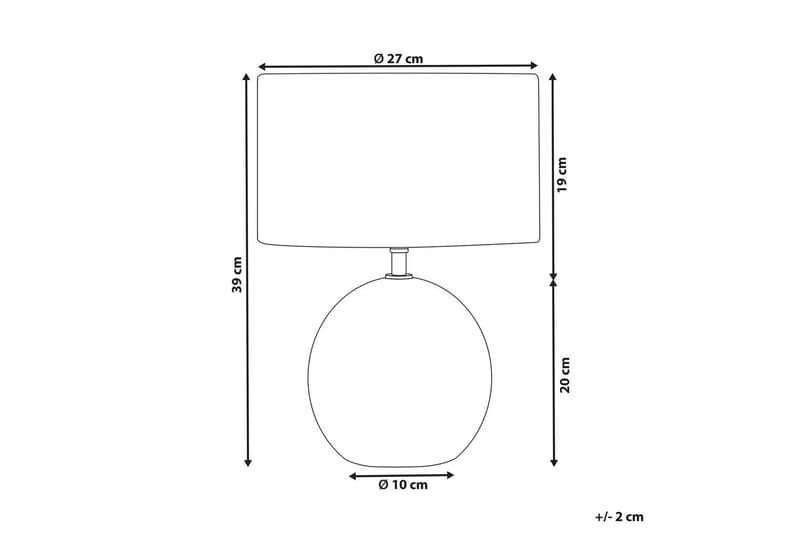 Karlek Bordslampa 39 cm E27 - Brun/Vit - Belysning - Inomhusbelysning & lampor - Sänglampa - Sängbordslampa