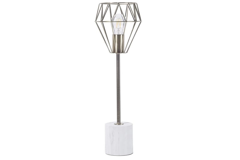 Kasik Bordslampa 49 cm E27 - Mässing/Vit - Belysning - Inomhusbelysning & lampor - Sänglampa - Sängbordslampa