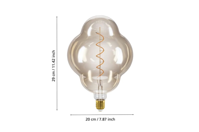 Ljuskälla Eglo LM-E27-LED CL200 4W Amber - Amber - Belysning - Inomhusbelysning & lampor - Dekorationsbelysning