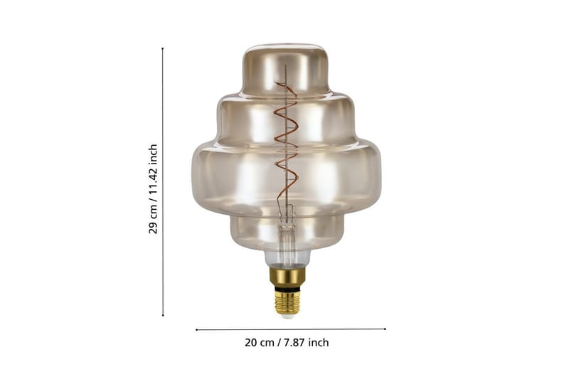 Ljuskälla Eglo LM-E27-LED OR200 4W Amber - Gul - Belysning - Inomhusbelysning & lampor - Dekorationsbelysning