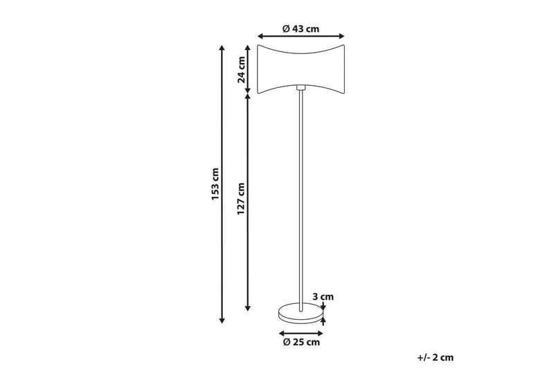 Sancalvo Golvlampa 153 cm - Silver/Svart - Belysning - Inomhusbelysning & lampor - Golvlampor & golvbelysning