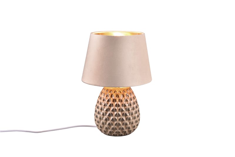 ARIANA Bordslampa 35cm E14 Beige - Beige - Belysning - Inomhusbelysning & lampor - Sänglampa - Sängbordslampa