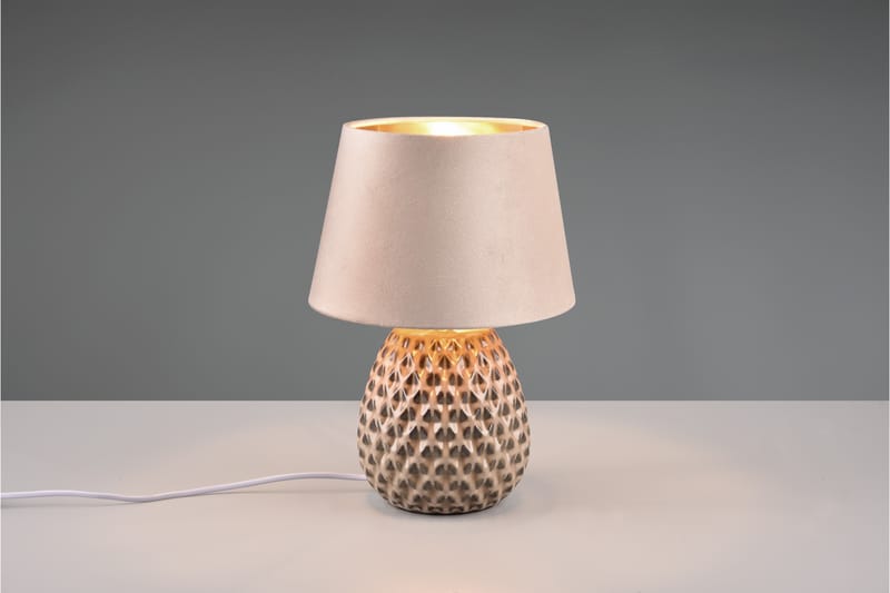 ARIANA Bordslampa 35cm E14 Beige - Beige - Belysning - Inomhusbelysning & lampor - Sänglampa - Sängbordslampa