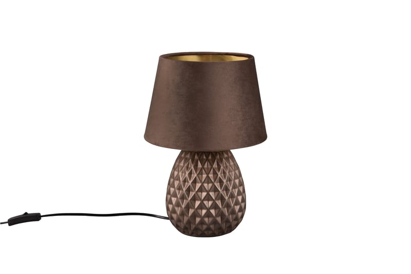 ARIANA Bordslampa 35cm E14 Brun - Brun - Belysning - Inomhusbelysning & lampor - Sänglampa - Sängbordslampa