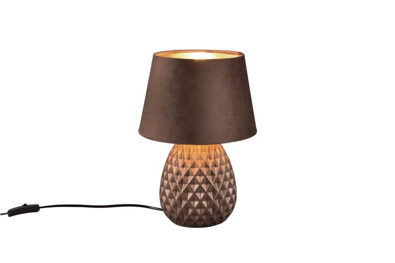 ARIANA Bordslampa 35cm E14 Brun - Brun - Belysning - Inomhusbelysning & lampor - Sänglampa - Sängbordslampa