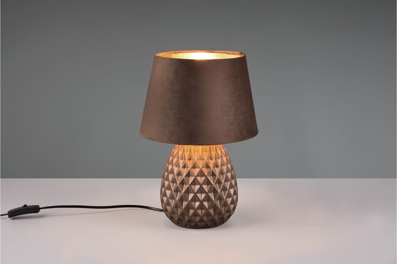 ARIANA Bordslampa 35cm E14 Brun - Brun - Belysning - Inomhusbelysning & lampor - Sänglampa - Sängbordslampa