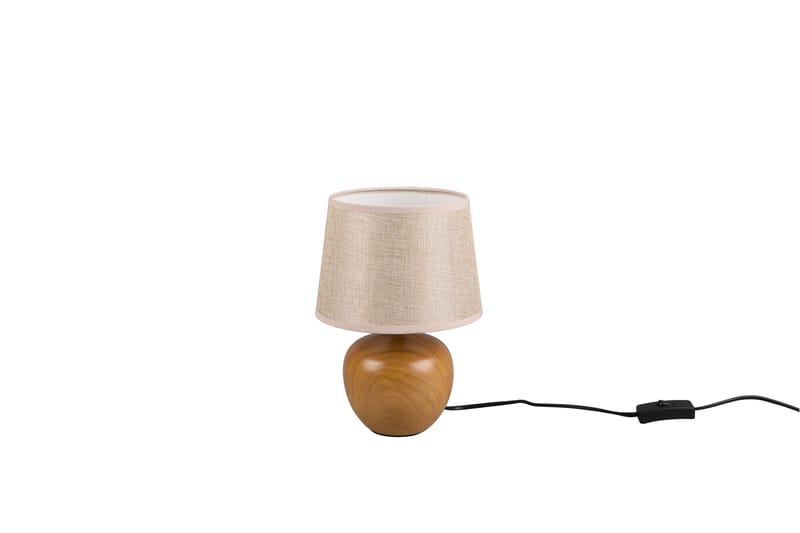 LUXOR Bordslampa 26 cm Beige - Beige/Trä - Belysning - Inomhusbelysning & lampor - Sänglampa - Sängbordslampa