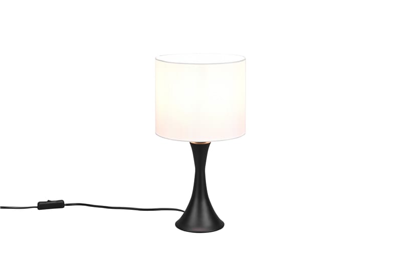 SABIA Bordslampa 37 cm E27 Matt Svart/Vit - Trio Lighting - Sängbordslampa - Sovrumslampa - Fönsterlampa på fot - Bordslampor & bordsbelysning