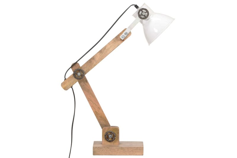 Skrivbordslampa industriell vit rund 58x18x90 cm E27 - Vit - Belysning - Inomhusbelysning & lampor - Skrivbordslampa