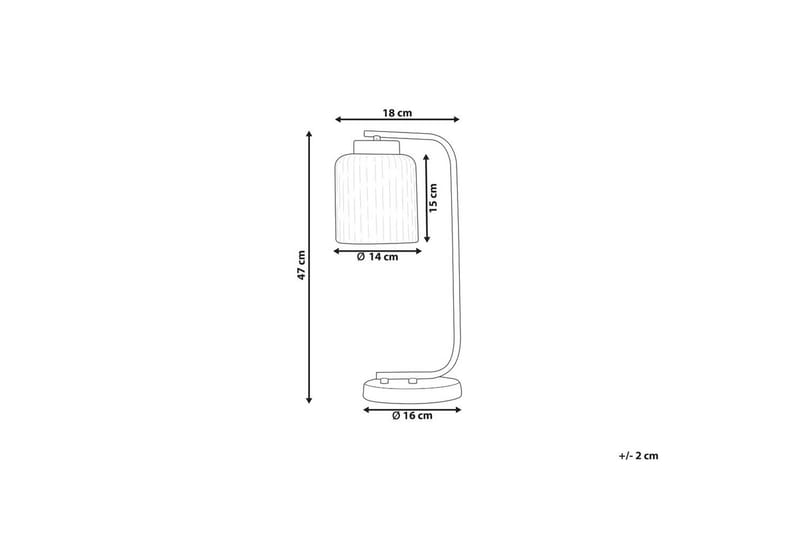 Skyrla Bordslampa 47 cm E27 - Svart/Vit - Belysning - Inomhusbelysning & lampor - Sänglampa - Sängbordslampa