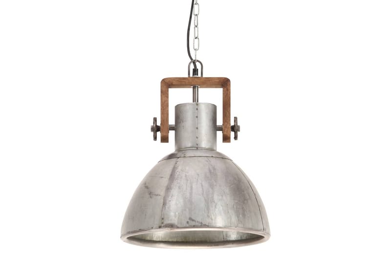 Hänglampa industriell 25 W silver rund 30 cm E27 - Silver - Belysning - Inomhusbelysning & lampor - Taklampor & takbelysning - Kökslampa & pendellampa