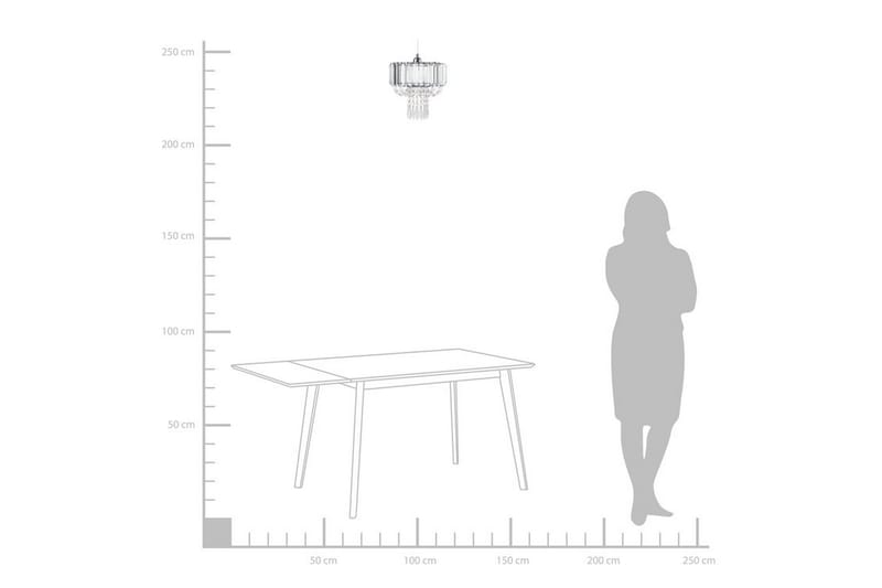 ADORN Ljuskrona 24 cm - Belysning - Inomhusbelysning & lampor - Taklampor & takbelysning - Kristallkrona & takkrona