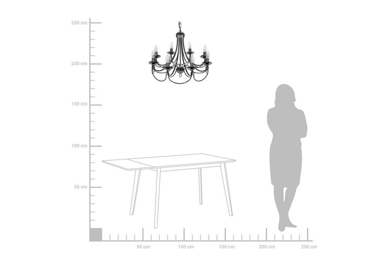 TEESTA Ljuskrona 59 cm - Belysning - Inomhusbelysning & lampor - Taklampor & takbelysning - Kristallkrona & takkrona