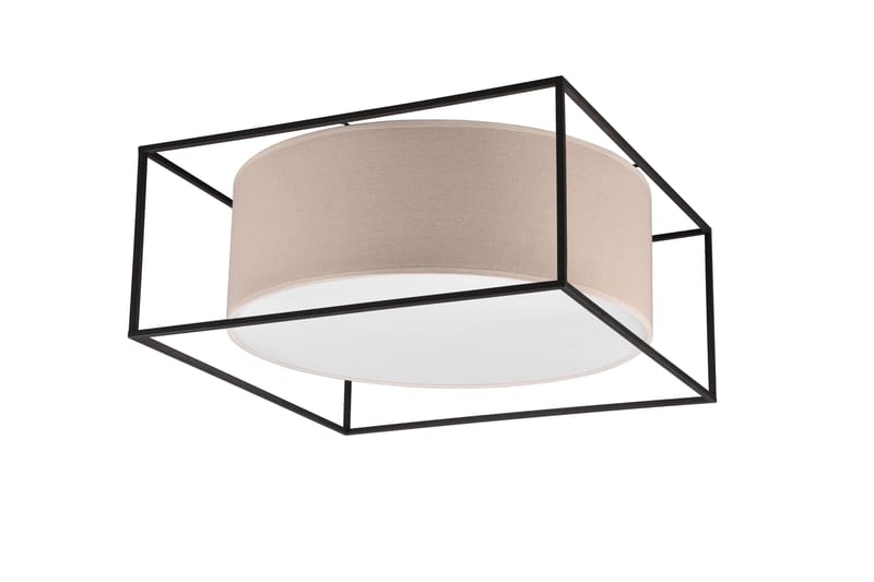 ROSS Taklampa 50x50 cm Beige - Beige - Belysning - Inomhusbelysning & lampor - Taklampor & takbelysning - Plafond