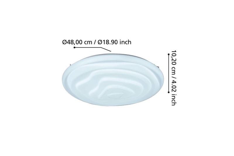 Taklampa Eglo Battistona 480 mm - Vit - Belysning - Inomhusbelysning & lampor - Taklampor & takbelysning - Plafond