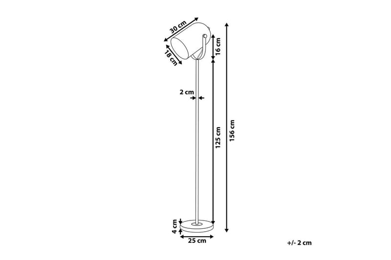 Thika Golvlampa 156 cm - Svart - Belysning - Inomhusbelysning & lampor - Golvlampor & golvbelysning