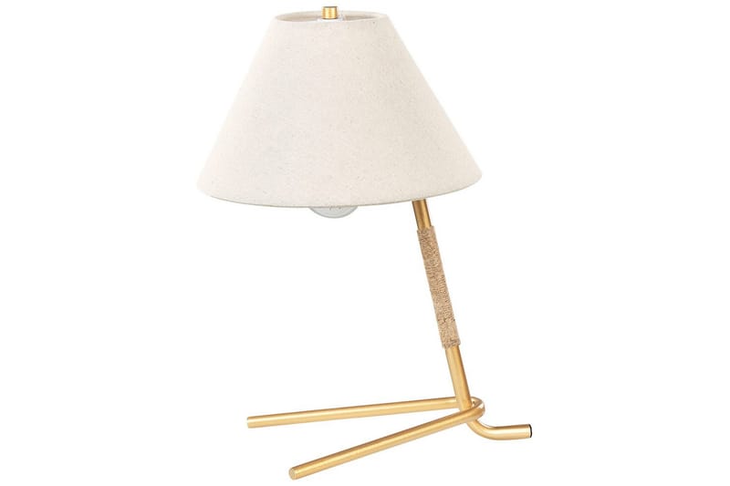 Toykab Bordslampa 40 cm E27 - Guld/Vit - Belysning - Inomhusbelysning & lampor - Sänglampa - Sängbordslampa