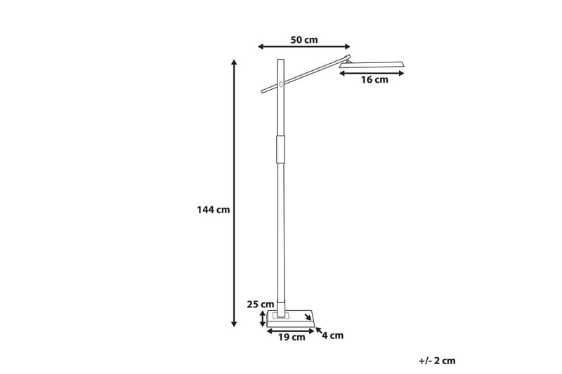 Tyrekli Golvlampa 144 cm - Mörkgrå - Belysning - Inomhusbelysning & lampor - Golvlampor & golvbelysning