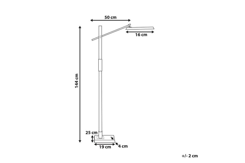 Tyrekli Golvlampa 144 cm - Silver - Belysning - Inomhusbelysning & lampor - Golvlampor & golvbelysning