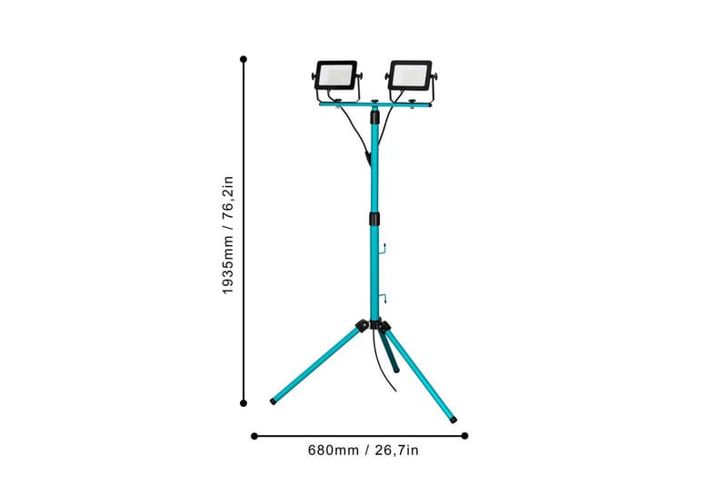 Arbetsbelysning Eglo LED-Stativstrålkastare med 2 Lampor 30W - Belysning - Ljuskällor & glödlampor - Arbetsbelysning - Arbetslampa