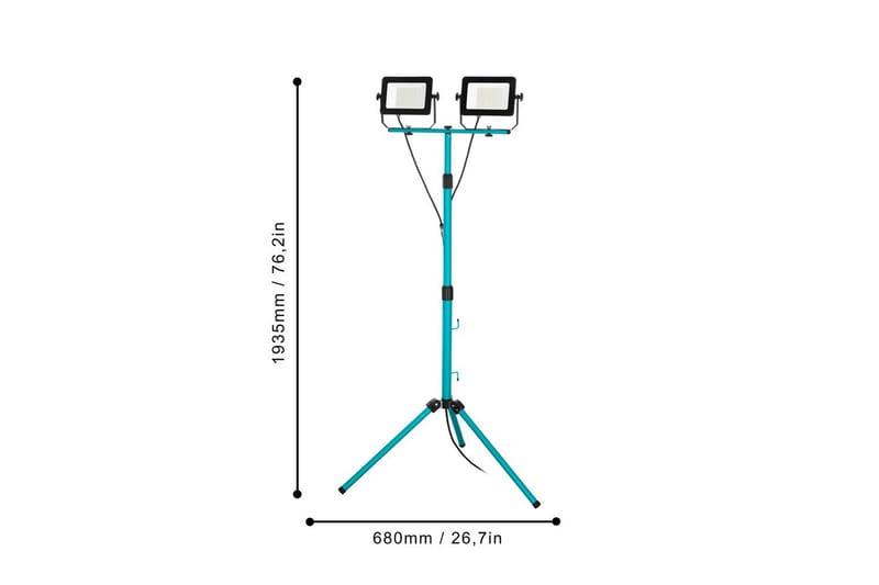 Arbetsbelysning Eglo LED-Stativstrålkastare med 2 Lampor 52W - Belysning - Ljuskällor & glödlampor - Arbetsbelysning - Arbetslampa