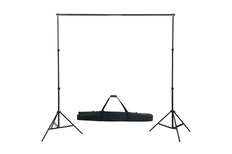 Fotostudio med bakgrunder, lampor och paraplyer - Svart - Fotobelysning & studiobelysning