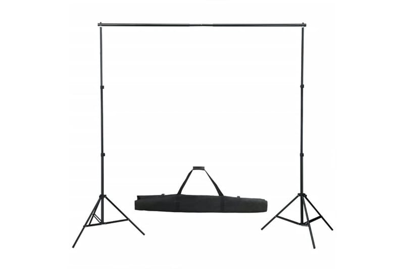 Fotostudio med lampor, bakgrund och reflexskärm - Svart - Belysning - Ljuskällor & glödlampor - Arbetsbelysning - Fotobelysning & studiobelysning