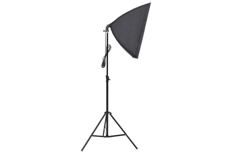 Studioutrustning med softbox-lampa, bakgrund och reflexskärm - Svart - Belysning - Ljuskällor & glödlampor - Arbetsbelysning - Fotobelysning & studiobelysning