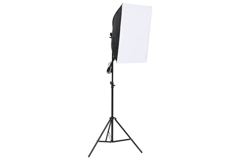 Studioutrustning med softbox-lampa, bakgrund och reflexskärm - Svart - Belysning - Ljuskällor & glödlampor - Arbetsbelysning - Fotobelysning & studiobelysning