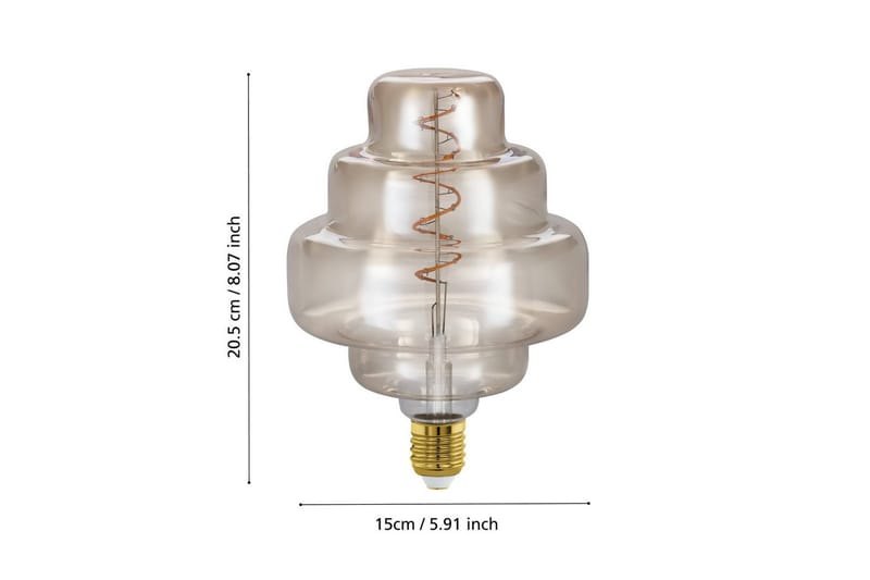 Ljuskälla Eglo LM-E27-LED OR150 4W Amber - Guld - Belysning - Ljuskällor & glödlampor - LED belysning - LED-lampa