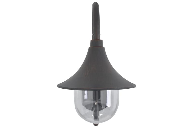 Vägglampa för trädgård E27 42 cm aluminium brons - Brun - Belysning - Utomhusbelysning - Fasadbelysning