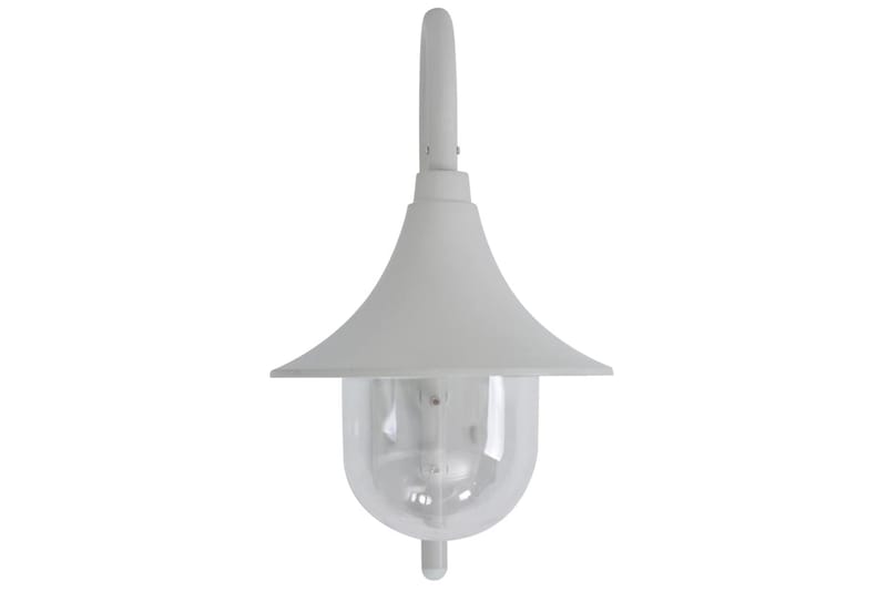 Vägglampa för trädgård E27 42 cm aluminium vit - Vit - Belysning - Utomhusbelysning - Fasadbelysning