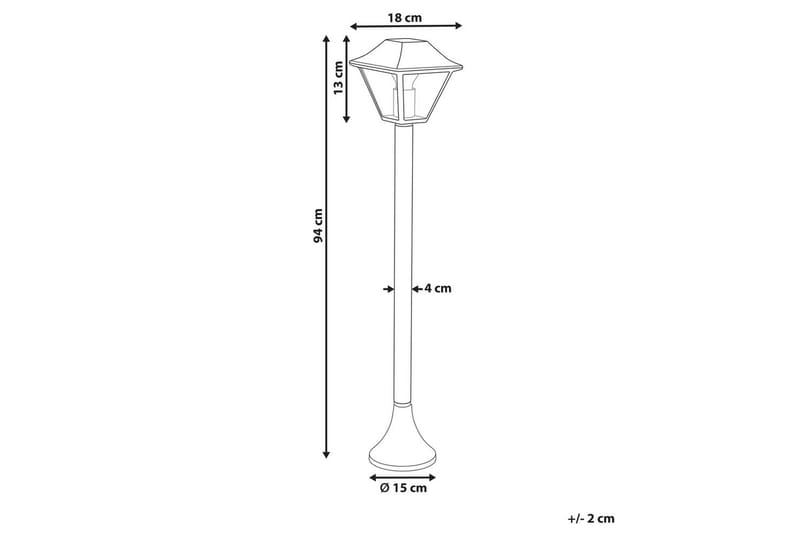 Montegosa Polletlampa 94 cm E27 - Svart - Belysning - Utomhusbelysning - Pollare