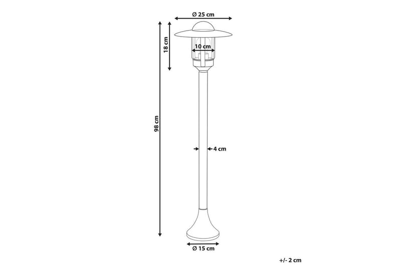 Palaia Polletlampa 98 cm E27 - Svart - Belysning - Utomhusbelysning - Pollare